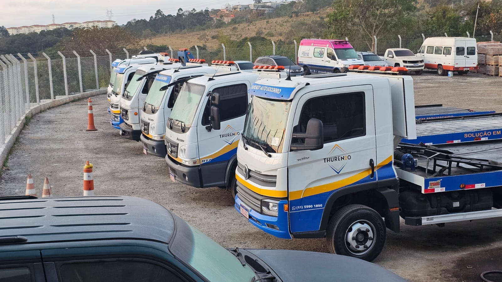 Frota completa Thurenzo alinhada na base operacional